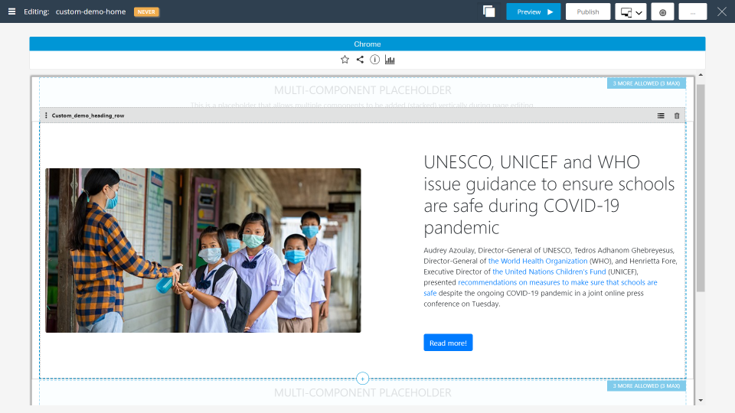 Componente editable en TeamSite