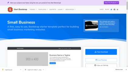 Small Business template de  startbootstrap.com