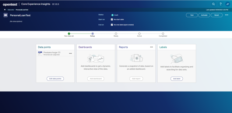 Core Experience Insights - añadir data point