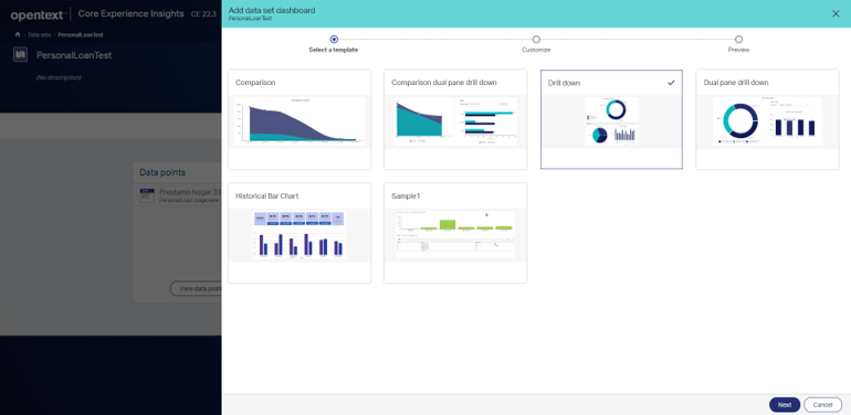 Core Experience Insights - añadir dashboard