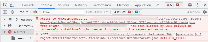 no access control allow horigin header is present