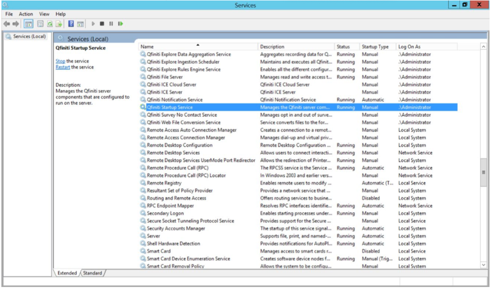Qfiniti Explore services