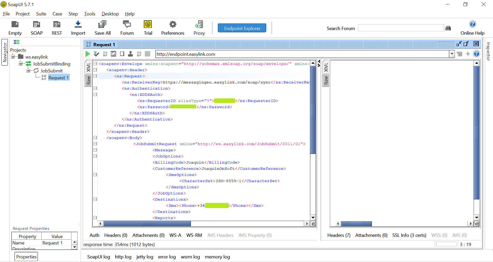 JobSubmit custom request