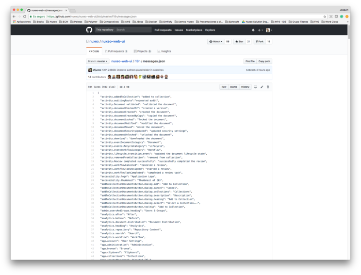 Nuxeo: traducciones github Nuxeo: traducciones github