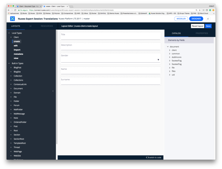 Nuxeo view designer create layout Nuxeo view designer create layout
