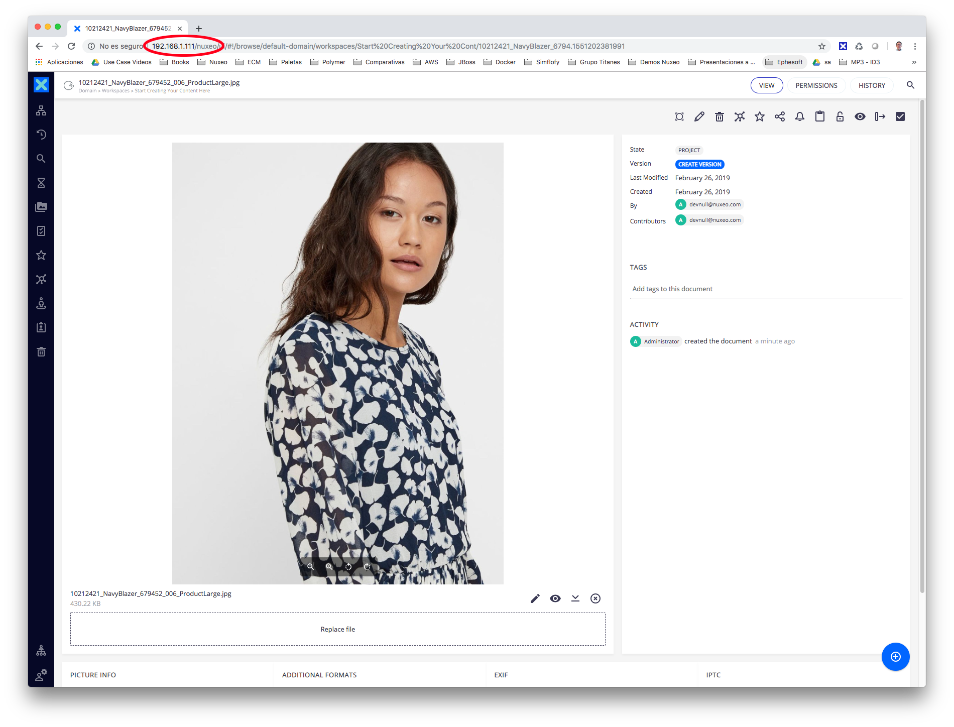 Nuxeo Virtual Machine: Access by IP Nuxeo Virtual Machine: Access by IP