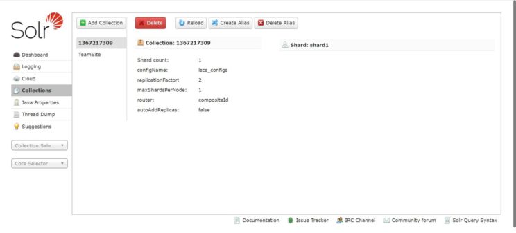 Solr admin panel Solr admin panel