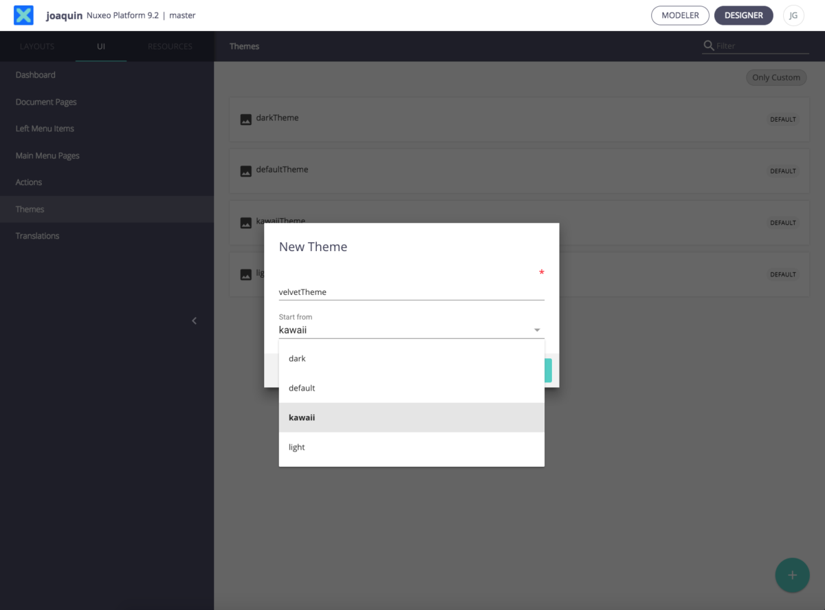 Studio Designer: New Theme Studio Designer: New Theme