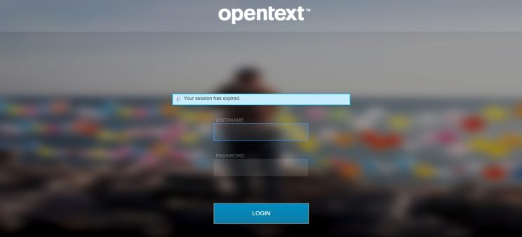 TeamSite login page TeamSite login page
